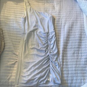 Elegant One-Shoulder White Dress